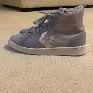 ⭐️light blue high top converse pro leather Heart of the City X Paris⭐️